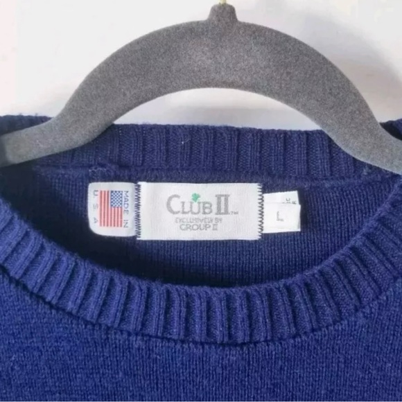 Vintage RARE 1980s McDonald’s Golden Arches Crew Neck Knit Sweater Club II LARGE - Picture 6 of 6